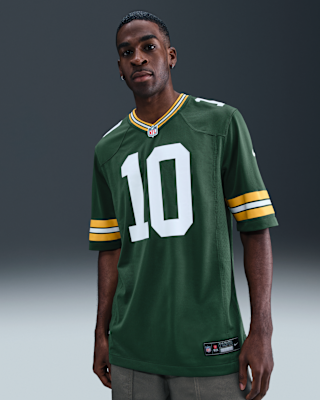 希少 JORDDAN #23 NFL ゲームシャツ シカゴベアーズ Reebok NFL Green Bay Packers (Jordan Love) Men's Game American Football